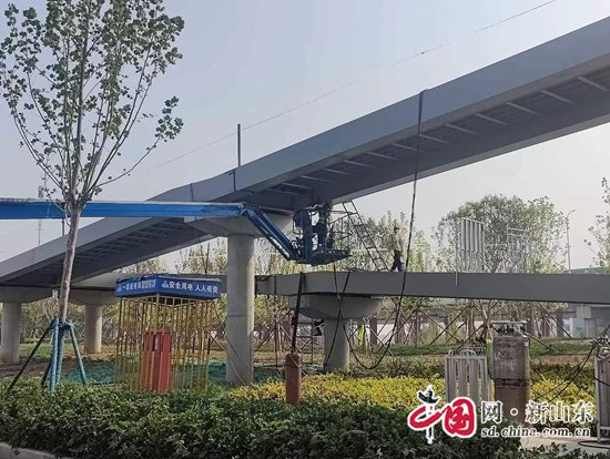 青岛胶州市上合大道新建道路即将竣工(图2)