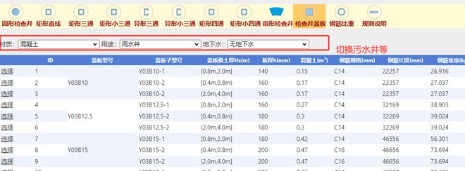 国标市政排水检查井工程量查询大全依据最新国标20s515图集编制(图3)