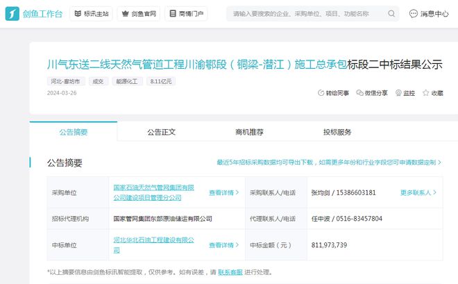 “川气东送”466亿大项目中石化独揽80亿推动能源发展！(图8)