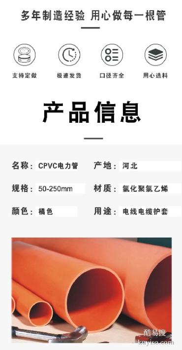 电力排管cpvc-室外电缆排管(图1)