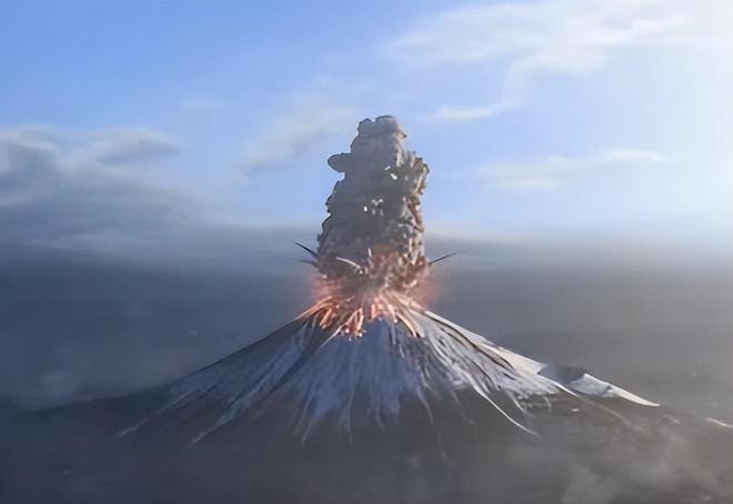 富士山快醒！日本排放核污水火山爆发图却刷屏中国热搜(图7)