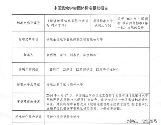 《城镇地理信息系统技术规范排水管网》（TCSGPC029-2024）发布(图2)