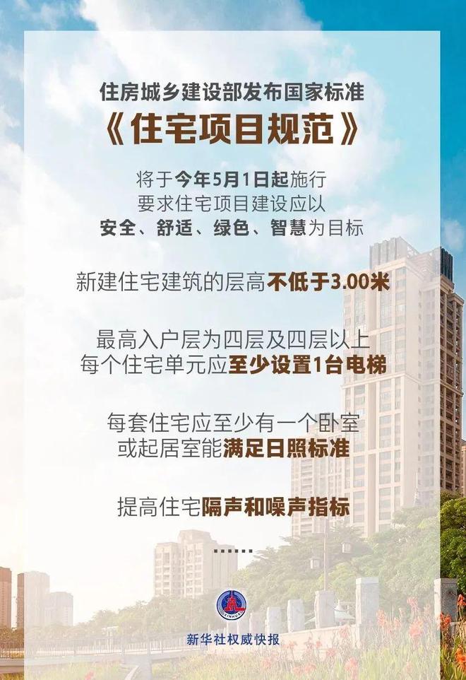 住宅新标准来了一文解读安居“好房子”！(图1)