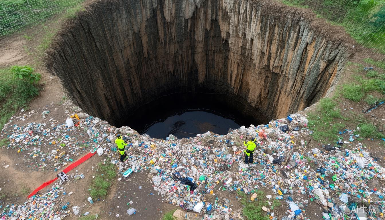 贵州毕节溶洞现十层楼高垃圾山!有害垃圾也有?处理进展如何?(图10)
