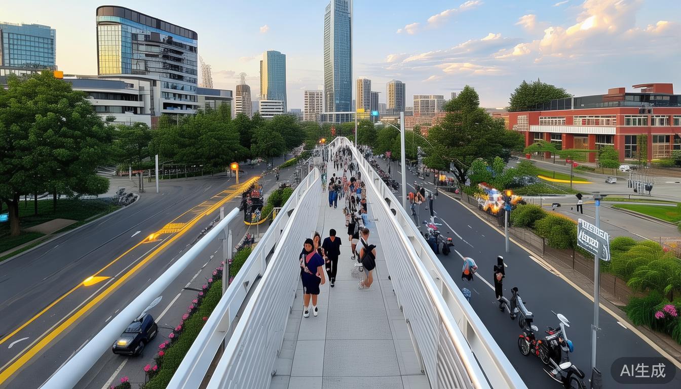 襄阳三十八中学人行天桥进入冲刺！95%进度能缓解拥堵？(图8)